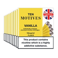 10 Motives Refills - Vanilla Flavour Pack of 4