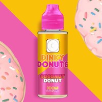 Dinky Donuts - Coconut Donut flavour 100ml Bottle 0mg