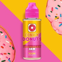 Dinky Donuts - Strawberry Jam Donut flavour 100ml Bottle 0mg