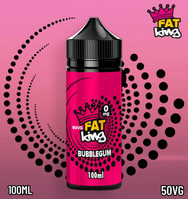 Fat King Bubble Gum E-Liquid 100ml Bottle Shortfill