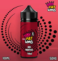 Fat King Red Menthol E-Liquid 100ml Shortfill
