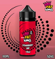 Fat King Strawberry Jam E-Liquid 100ml Bottle Shortfill