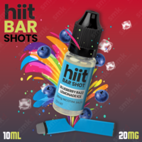 Hiit Bar Shots Blueberry Razz Lemonade Ice E-Liquid 10ml bottle
