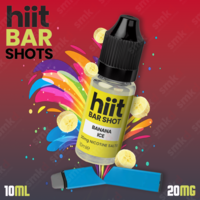 Hiit Bar Shots Banana Ice E-Liquid 10ml bottle