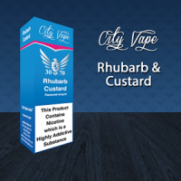 City Vape 30/70 Rhubarb & Custard Flavour 10ml Bottle