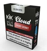 Kik Cloud Cherry Sherbet Flavour 3 x 10ml Bottles