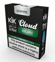 Kik Cloud Cool Apple Flavour 3 x 10ml Bottles