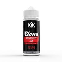 KIK Shortfill E-Liquid Strawberry Jam Flavour 0mg Nicotine 100ml in 120ml Bottle
