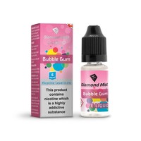 Diamond Mist Bubble Gum Flavour High VG Liquid 10ml Bottle
