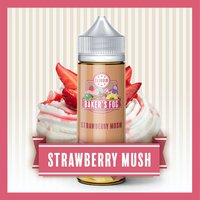 Bakers Fog Strawberry Mush Flavour E-Liquid 100ml Shortfill Bottle