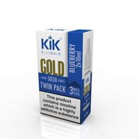 Kik Gold Blueberry Flavour Liquid Twinpack 2x10ml Bottles