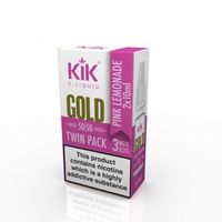 Kik Gold Pink Lemonade Flavour Liquid Twinpack 2x10ml Bottles