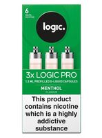 Logic PRO Refill Capsules Menthol Flavour 3 Pack