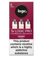 Logic PRO Refill Capsules Cherry Flavour 3 Pack