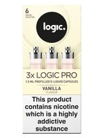Logic PRO Refill Capsules Vanilla Flavour 3 Pack