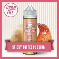 Bakers Fog Sticky Toffee Pudding Flavour E-Liquid 100ml Shortfill Bottle