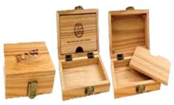 RAW - Deluxe Wooden Rolling Smokers Authentic Storage Box