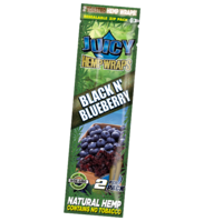 Juicy Jays Hemp Wraps - Pack of 2  - Blue Flavour Black N' Blueberry