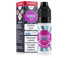 Dinner Lady Salts - Sweets Range - Bubble Gum - 10ml NIC SALTS 10mg and 20mg